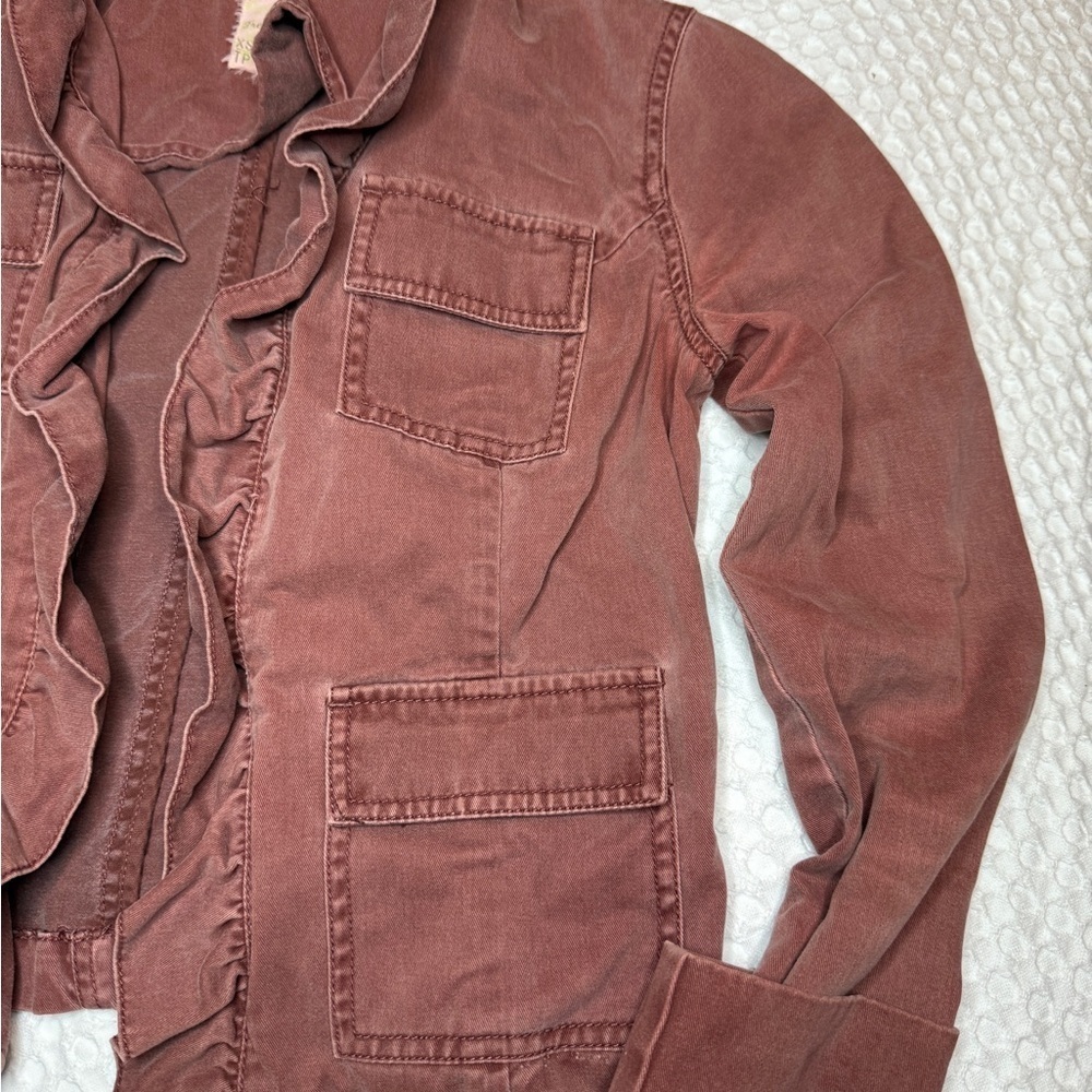 Free People Harley Military Jacket brick Size XS - Picture 3 of 7